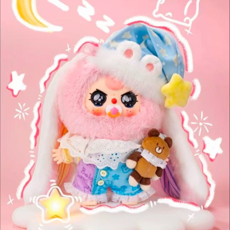 Luxury Animal Collection Toy, Sweet Dream Baby Three, Luxury Blind Box 400%, Cute Animals and Fruits Plush Dolls, Kawaii Style, Fun Toy, Suitable as Birthday Gift, Soft Cute Animal Charms, Cute Rabbit Series