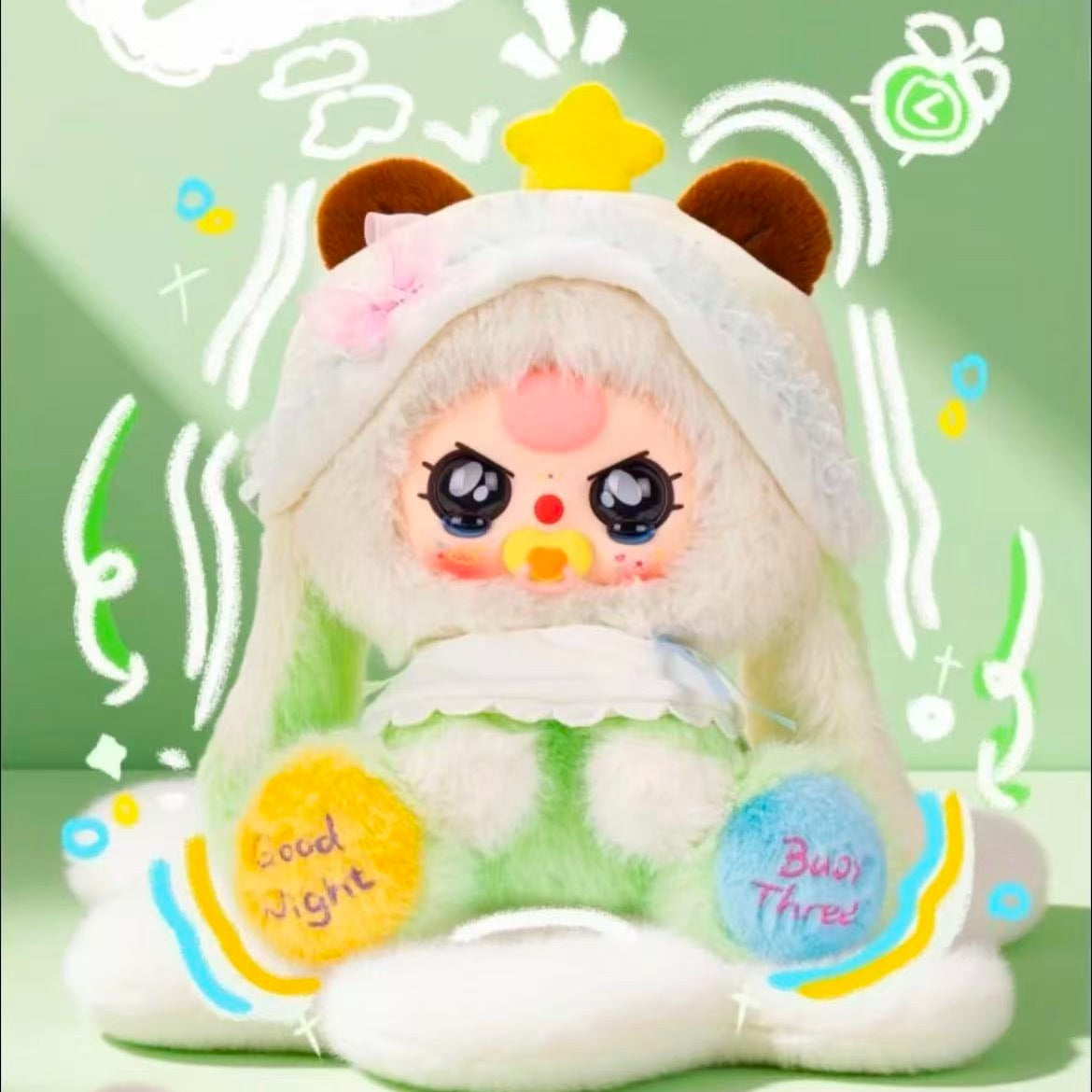 Luxury Animal Collection Toy, Sweet Dream Baby Three, Luxury Blind Box 400%, Cute Animals and Fruits Plush Dolls, Kawaii Style, Fun Toy, Suitable as Birthday Gift, Soft Cute Animal Charms, Cute Rabbit Series